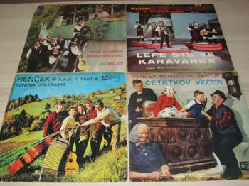 Slovenska narodno zabavna glasba (več slabše ohranjenih plošč)