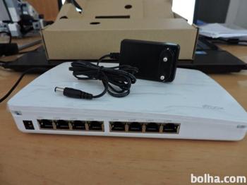 Najcenejša kvalitetna  nova 8 portna mrežna stikala 1GB (0,1€)