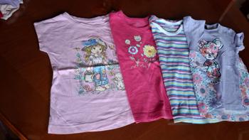 dekliška kratka majica št. 92 3x, zraven podarim dodatno majčko